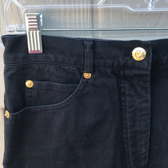 St. John Sport Classic High Rise Black Denim Jeans - Picture 4 of 7